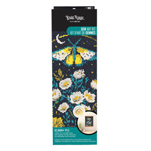 Load image into Gallery viewer, Midnight Botanical Rolled Canvas Gem Art