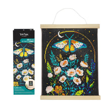 Load image into Gallery viewer, Midnight Botanical Rolled Canvas Gem Art