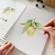 Load image into Gallery viewer, Fruit Watercolor Workbook