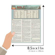 Load image into Gallery viewer, Bible Terminology Laminated Guide
