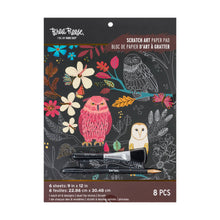Load image into Gallery viewer, Owl And Moon Scratch Art Pad
