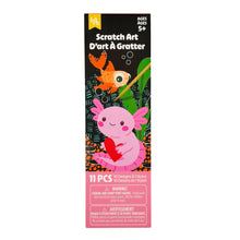 Load image into Gallery viewer, Axolotl Scratch Art Bookmarks
