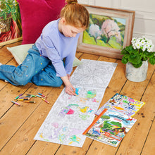Load image into Gallery viewer, Dinosaurs Abound Fold-Out Coloring Book
