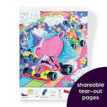 Load image into Gallery viewer, Unicorns Sticker Faces Hidden Pictures
