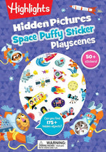 Load image into Gallery viewer, Space Puffy Sticker Hidden Pictures Playscenes

