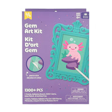 Load image into Gallery viewer, Axolotl Framed Gem Art
