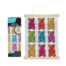 Load image into Gallery viewer, BRVV Rolled Canvas Gem Art 11x14 Gummy Bear
