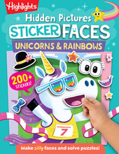 Load image into Gallery viewer, Unicorns Sticker Faces Hidden Pictures
