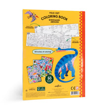 Load image into Gallery viewer, Dinosaurs Abound Fold-Out Coloring Book
