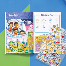 Load image into Gallery viewer, Space Puffy Sticker Hidden Pictures Playscenes
