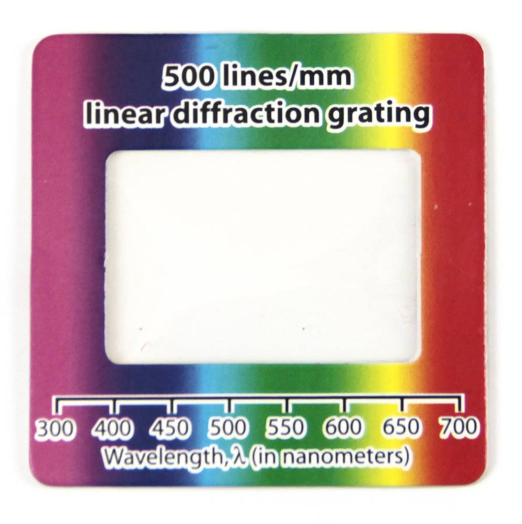 Diffraction Grating Slide, Linear 500 lines/mm