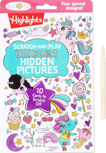 Load image into Gallery viewer, Unicorn Scratch-and-Play Hidden Pictures
