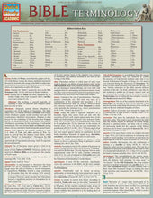 Load image into Gallery viewer, Bible Terminology Laminated Guide
