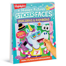 Load image into Gallery viewer, Unicorns Sticker Faces Hidden Pictures
