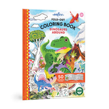 Load image into Gallery viewer, Dinosaurs Abound Fold-Out Coloring Book
