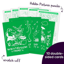 Load image into Gallery viewer, Dinosaur Scratch-and-Play Hidden Pictures
