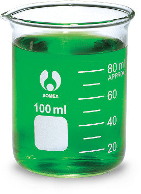 Beaker, 100mL, glass