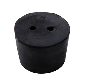 Rubber Stopper, 2-hole, #7