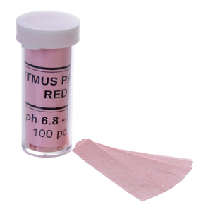Red Litmus Paper, 100 vial