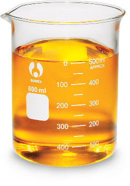 Beaker, 600mL, glass