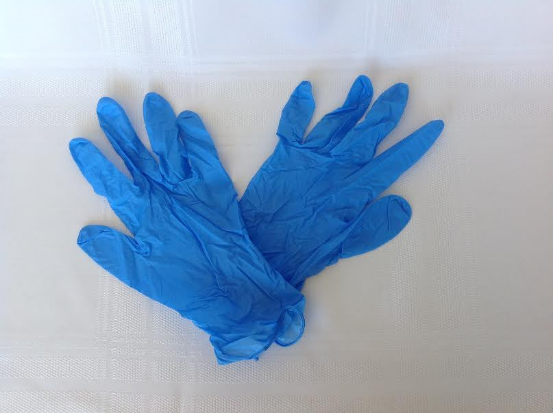 Safety Gloves, Nitrile, Meduim